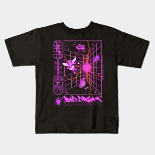 Brutalism Pixel Art Retrofuturistic Vaporwave Design Kids T-Shirt